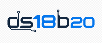 Logo ds18b20 berwarna biru